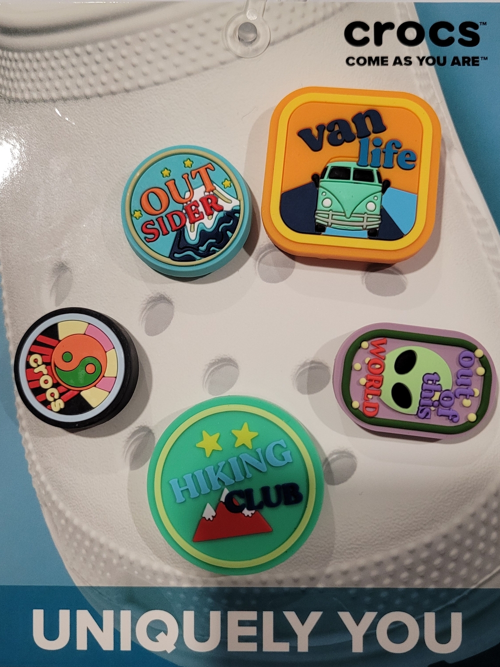 CROCS Jibbitz Adventure Patch 5 Pack Travel And Outdoor Theme